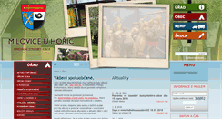Desktop Screenshot of miloviceuhoric.cz